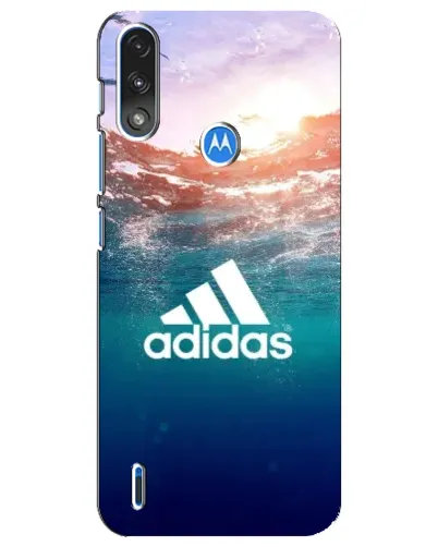 Чехол для Motorola E7 Power с картинкой «Океанская глубина адидас»