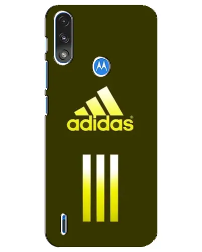 Чехол для Motorola E7 Power с картинкой «Оливковый градиент Adidas»