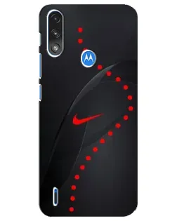 Чехол для Motorola E7 Power с картинкой «Абстрактный дизайн Nike»