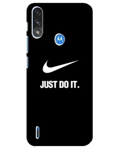 Чехол для Motorola E7 Power с картинкой «Классический принт Nike»
