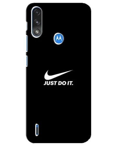 Чехол для Motorola E7 Power с картинкой «Минимализм от Nike»