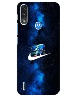 Чехол для Motorola E7 Power с картинкой «Звездный путь Nike»