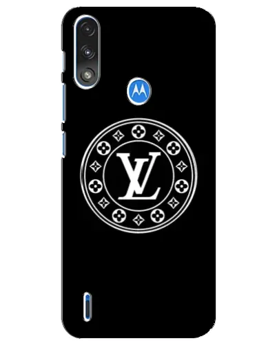 Чехол для Motorola E7 Power с картинкой «LV — печать стиля»