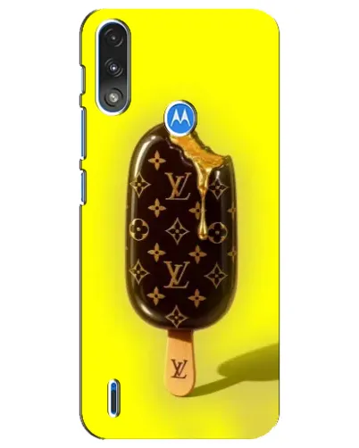 Чехол для Motorola E7 Power с картинкой «Мороженое от LV»