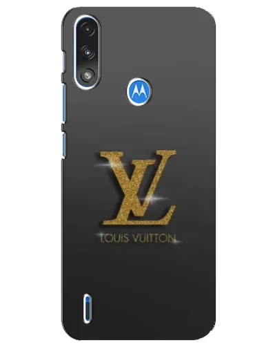 Чехол для Motorola E7 Power с картинкой «Градиент Louis Vuitton»