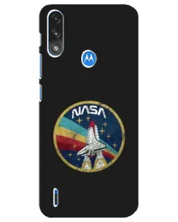 Чехол для Motorola E7 Power с картинкой «NASA — эмблема миссии» Чехол для Motorola E7 Power с картинкой «NASA — эмблема миссии»