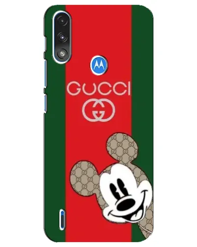 Чехол для Motorola E7 Power с картинкой «Gucci — полосы и Микки» Чехол для Motorola E7 Power с картинкой «Gucci — полосы и Микки»