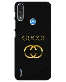 Чохол для Motorola E7 Power з картинкою «Золотий логотип Gucci» Чохол для Motorola E7 Power з картинкою «Золотий логотип Gucci»