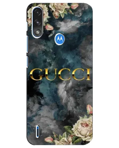 Чехол для Motorola E7 Power с картинкой «Абстрактные цветы Gucci» Чехол для Motorola E7 Power с картинкой «Абстрактные цветы Gucci»