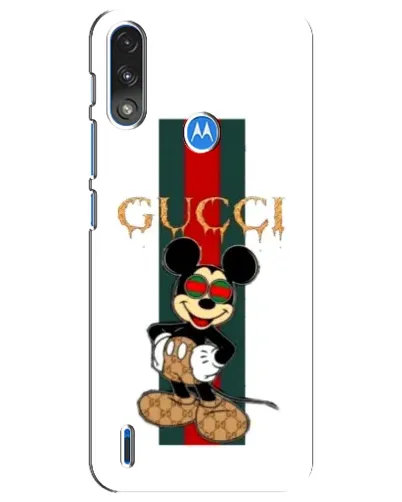 Чехол для Motorola E7 Power с картинкой «Микки Маус Gucci — полосы» Чехол для Motorola E7 Power с картинкой «Микки Маус Gucci — полосы»