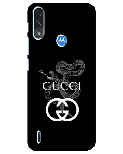 Чехол для Motorola E7 Power с картинкой «Gucci — серебряная змея» Чехол для Motorola E7 Power с картинкой «Gucci — серебряная змея»
