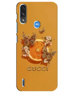 Чохол для Motorola E7 Power з картинкою «Gucci — золоті метелики» Чохол для Motorola E7 Power з картинкою «Gucci — золоті метелики»