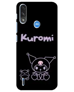 Чохол для Motorola E7 Power з картинкою «Kuromi — чорний мінімалізм» Чохол для Motorola E7 Power з картинкою «Kuromi — чорний мінімалізм»
