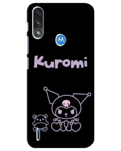 Чехол для Motorola E7 Power с картинкой «Kuromi — черный минимализм» Чехол для Motorola E7 Power с картинкой «Kuromi — черный минимализм»