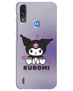 Чехол для Motorola E7 Power с картинкой «Kuromi — фиолетовый арт» Чехол для Motorola E7 Power с картинкой «Kuromi — фиолетовый арт»