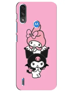 Чехол для Motorola E7 Power с картинкой «My Melody и Kuromi» Чехол для Motorola E7 Power с картинкой «My Melody и Kuromi»