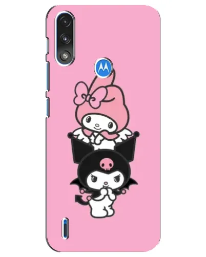 Чехол для Motorola E7 Power с картинкой «My Melody и Kuromi» Чехол для Motorola E7 Power с картинкой «My Melody и Kuromi»