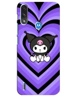 Чехол для Motorola E7 Power с картинкой «Kuromi и фиолетовые сердца» Чехол для Motorola E7 Power с картинкой «Kuromi и фиолетовые сердца»