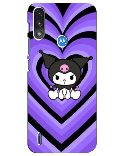 Чехол для Motorola E7 Power с картинкой «Kuromi и фиолетовые сердца» Чехол для Motorola E7 Power с картинкой «Kuromi и фиолетовые сердца»
