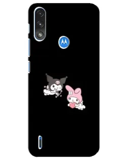 Чехол для Motorola E7 Power с картинкой «My Melody и Kuromi» Чехол для Motorola E7 Power с картинкой «My Melody и Kuromi»