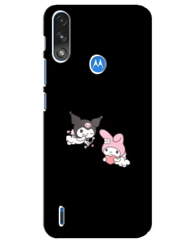 Чехол для Motorola E7 Power с картинкой «My Melody и Kuromi» Чехол для Motorola E7 Power с картинкой «My Melody и Kuromi»