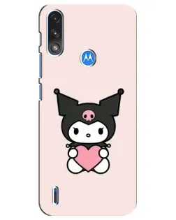 Чехол для Motorola E7 Power с картинкой «Kuromi и сердце» Чехол для Motorola E7 Power с картинкой «Kuromi и сердце»
