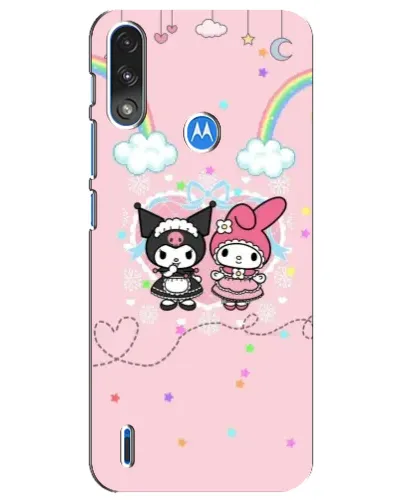Чехол для Motorola E7 Power с картинкой «My Melody и Kuromi» Чехол для Motorola E7 Power с картинкой «My Melody и Kuromi»