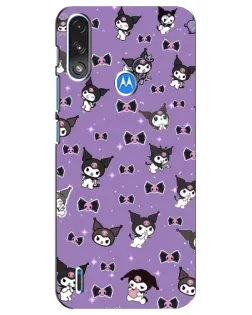 Чехол для Motorola E7 Power с картинкой «Kuromi — паттерн» Чехол для Motorola E7 Power с картинкой «Kuromi — паттерн»