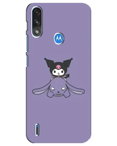 Чехол для Motorola E7 Power с картинкой «Kuromi на лиловом фоне» Чехол для Motorola E7 Power с картинкой «Kuromi на лиловом фоне»