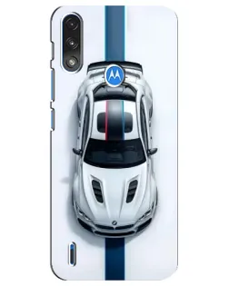Чехол для Motorola E7 Power с картинкой «Вид сверху — BMW M»