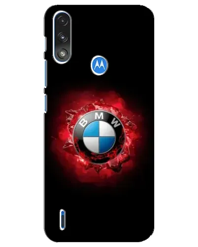 Чехол для Motorola E7 Power с картинкой «Логотип BMW — вспышка»