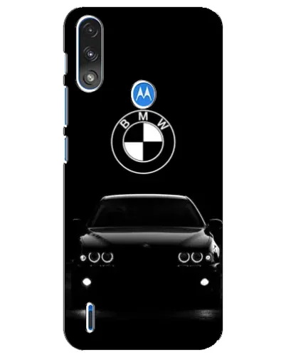 Чехол для Motorola E7 Power с картинкой «BMW — взгляд из темноты»