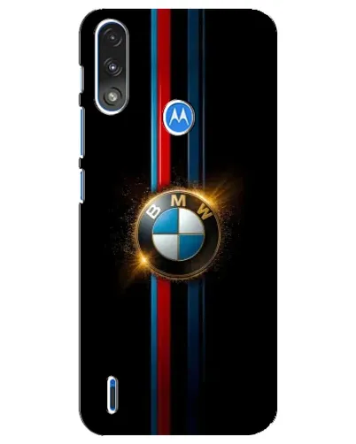 Чехол для Motorola E7 Power с картинкой «BMW M-Power неон»