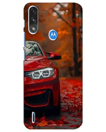 Чехол для Motorola E7 Power с картинкой «Осенняя BMW M4»
