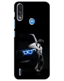 Чохол для Motorola E7 Power з картинкою «BMW — нічний погляд»