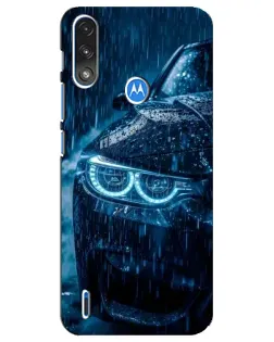 Чохол для Motorola E7 Power з картинкою «BMW під дощем»