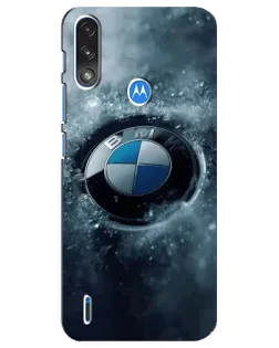 Чохол для Motorola E7 Power з картинкою «Логотип BMW — лід»