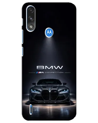Чехол для Motorola E7 Power с картинкой «BMW сквозь ночной город» Чехол для Motorola E7 Power с картинкой «BMW сквозь ночной город»