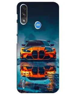 Чохол для Motorola E7 Power з картинкою «BMW — золота емблема»
