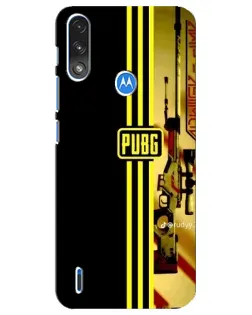 Чохол для Motorola E7 Power з картинкою «PUBG — камуфляжний шолом»