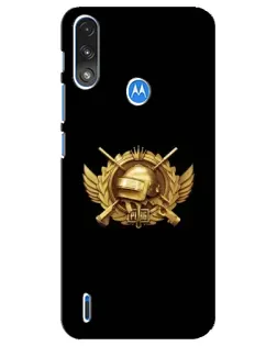 Чохол для Motorola E7 Power з картинкою «PUBG — помаранчевий градієнт»