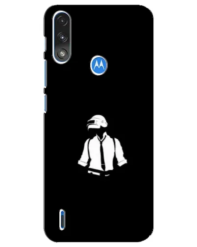 Чехол для Motorola E7 Power с картинкой «PUBG — белый шлем» Чехол для Motorola E7 Power с картинкой «PUBG — белый шлем»