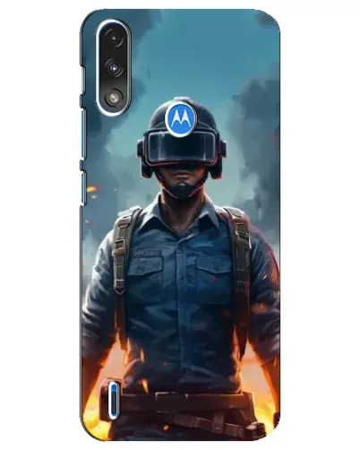 Чехол для Motorola E7 Power с картинкой «PUBG — реалистичный герой» Чехол для Motorola E7 Power с картинкой «PUBG — реалистичный герой»