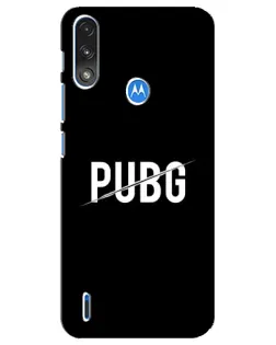 Чохол для Motorola E7 Power з картинкою «PUBG — білий логотип» Чохол для Motorola E7 Power з картинкою «PUBG — білий логотип»