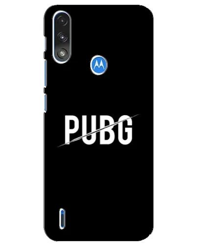 Чехол для Motorola E7 Power с картинкой «PUBG — белый логотип» Чехол для Motorola E7 Power с картинкой «PUBG — белый логотип»