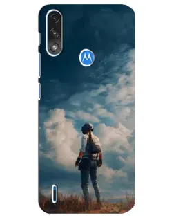 Чохол для Motorola E7 Power з картинкою «Герой PUBG на скелі» Чохол для Motorola E7 Power з картинкою «Герой PUBG на скелі»