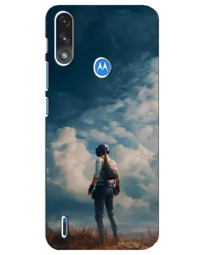Чехол для Motorola E7 Power с картинкой «Герой PUBG на скале» Чехол для Motorola E7 Power с картинкой «Герой PUBG на скале»