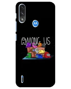 Чохол для Motorola E7 Power з картинкою «Логотип Among Us»