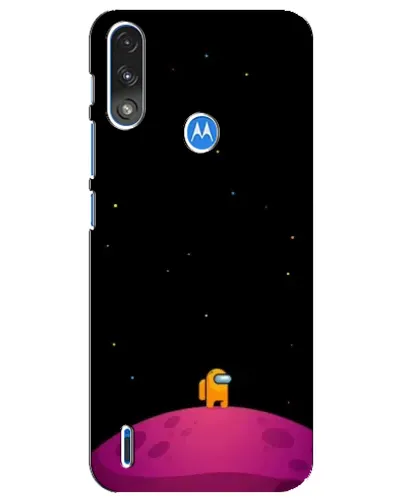 Чехол для Motorola E7 Power с картинкой «Одинокий герой на планете» Чехол для Motorola E7 Power с картинкой «Одинокий герой на планете»