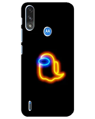 Чехол для Motorola E7 Power с картинкой «Among Us неоновое сияние» Чехол для Motorola E7 Power с картинкой «Among Us неоновое сияние»